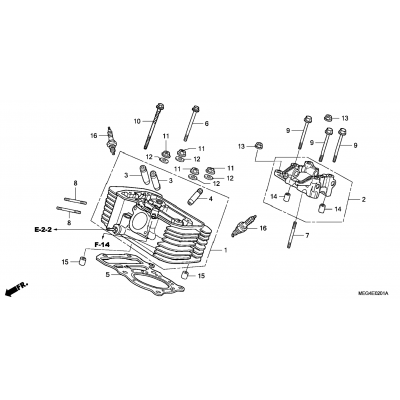 REAR CYLINDER HEAD