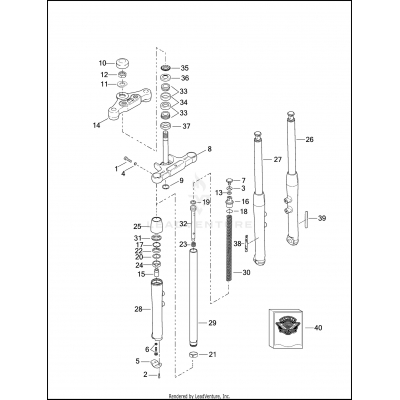 FRONT FORK - FXSTD