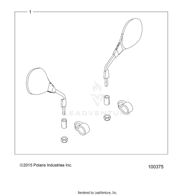 BODY, MIRRORS and HANDWARMERS - A19SVS95CR/ER [100375]
