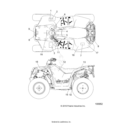 BODY, DECALS - A19SVS95FR [100952]
