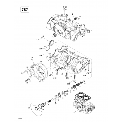 Crankcase, Rotary Valve (787)