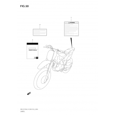 LABEL (DR-Z125L3 E33)