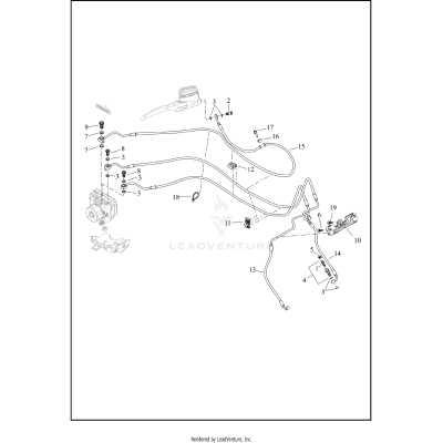 BRAKE LINES, FRONT - ABS