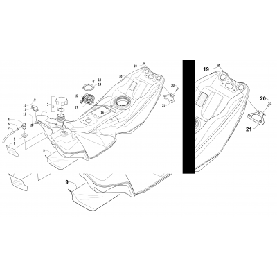 GAS TANK ASSEMBLY