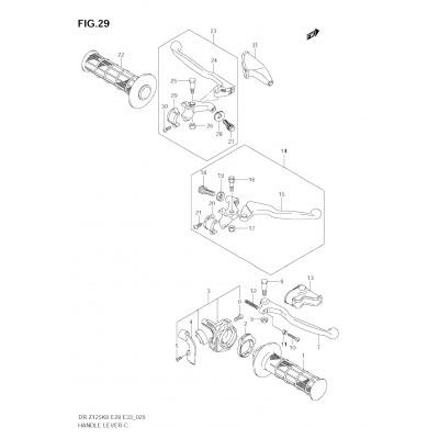 HANDLE LEVER (MODEL K8/K9)