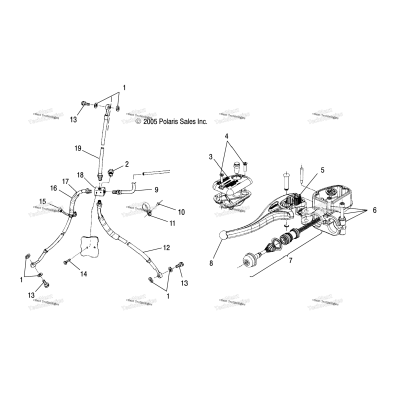 Controls Master Cylinder/Brake Line /Ab/Ac