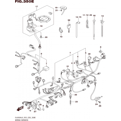 WIRING HARNESS (DL650XAL6 E33)