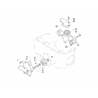 WATER PUMP/WATER MANIFOLD ASSEMBLY