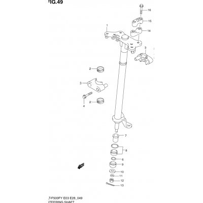 STEERING SHAFT (MODEL W/X)