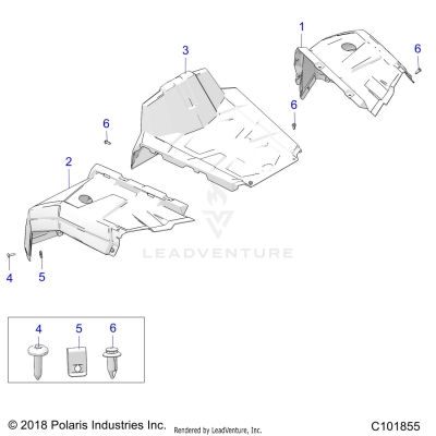 BODY, FRONT FENDERS - A20HAB15A2 (C101855)