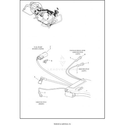 WIRING HARNESS, MAIN, ABS - FLTRX, FLTRXS AND FLTRXST (5 OF 10)