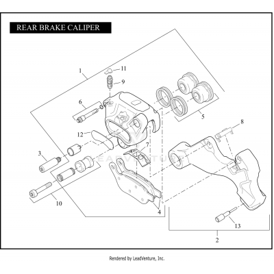 REAR BRAKE CALIPER