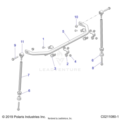 SUSPENSION, STABILIZER BAR - A25SLE95KN/KF (C0211080-1)