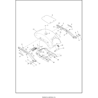 FENDERS AND SUPPORTS, REAR - FLFB