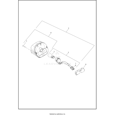 TAIL LAMP AND TURN SIGNALS, REAR - FLRT (DOMESTIC)