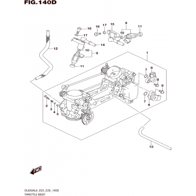 THROTTLE BODY (DL650XAL6 E28)