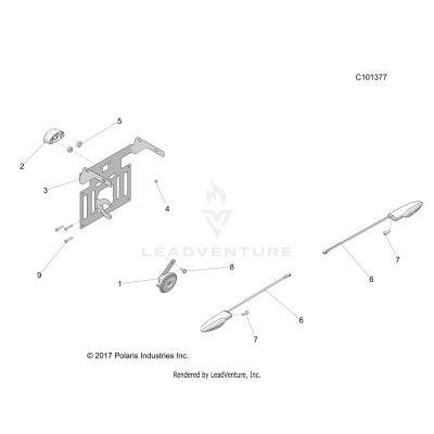 ELECTRICAL, HORN and LICENSE PLATE LIGHT - A19SHE57FP [C101377]