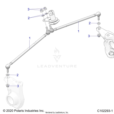 STEERING, TIE RODS - A25SJE57CP/EP (C102293-1)