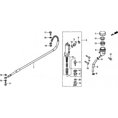 REAR BRAKE MASTER CYLINDER