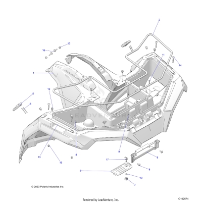 BODY, FRONT CAB - A25SEE57CY/EY (C102574)
