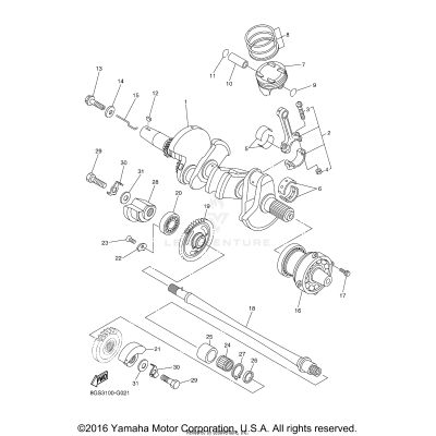 CRANKSHAFT PISTON