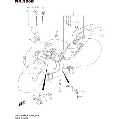 WIRING HARNESS (GSX-S1000FAL6 E28)