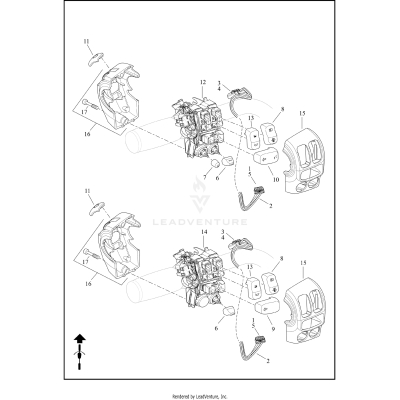 SWITCHES, HANDLEBAR, LEFT