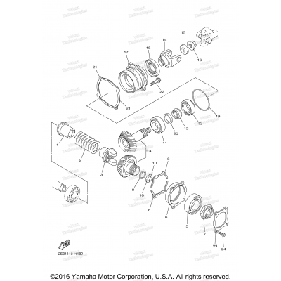 Middle Drive Gear