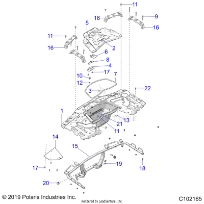 BODY, REAR RACK - A23SXR95AH (C102165)