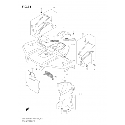 FRONT FENDER (LT-A750XP L1 E33)