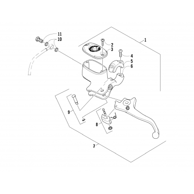 HYDRAULIC HAND BRAKE ASSEMBLY