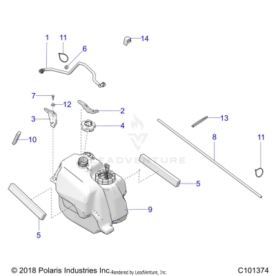 BODY, FUEL TANK ASM. - A19SWE57B1 [C101374]