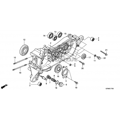 LEFT CRANKCASE