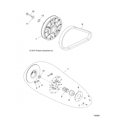 Drive Train, Secondary Clutch