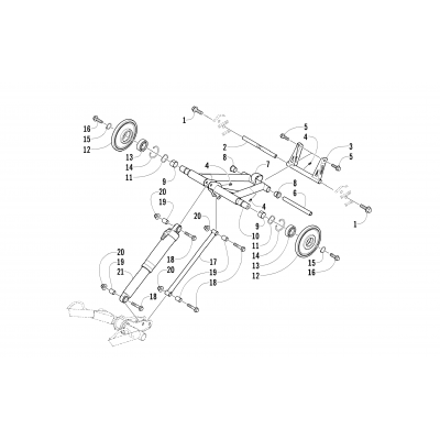 REAR SUSPENSION REAR ARM ASSEMBLY