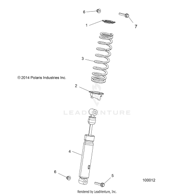 SUSPENSION, FRONT SHOCK - A17SJE57AU (100012)
