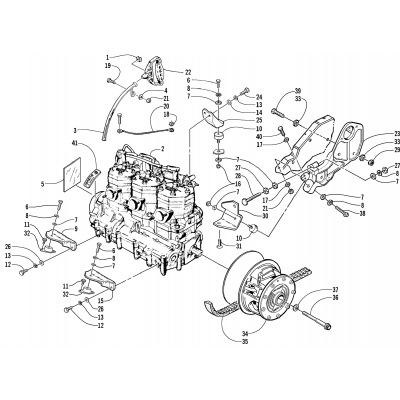 ENGINE AND RELATED PARTS