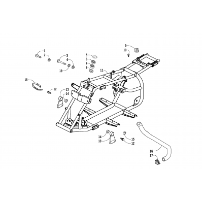 FRAME AND RELATED PARTS ASSEMBLY