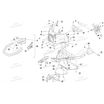 FRONT BUMPER AND FRAME ASSEMBLY