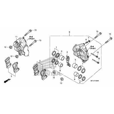 FRONT BRAKE CALIPER