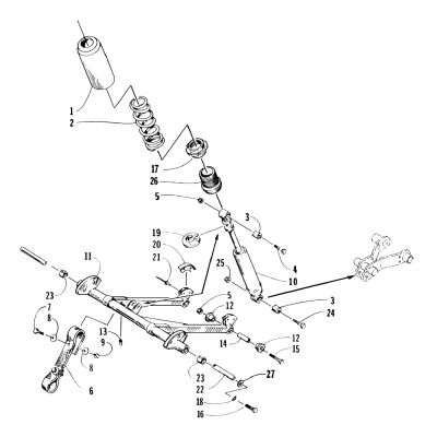 REAR SUSPENSION FRONT ARM ASSEMBLY