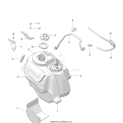 FUEL SYSTEM, FUEL TANK ASM. - A25SJE57CP/EP (C102695)