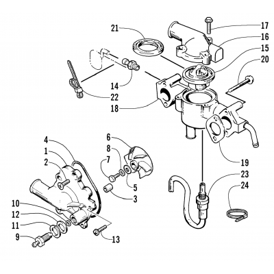 WATER PUMP/WATER MANIFOLD