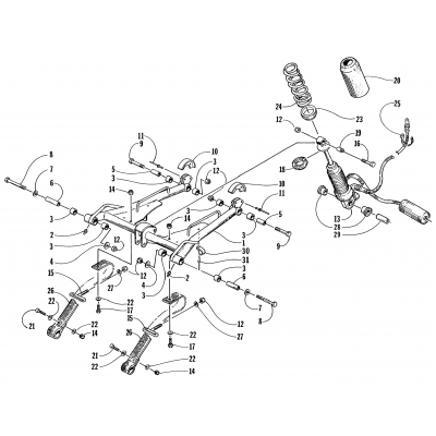 REAR SUSPENSION - FRONT ARM ASSEMBLY