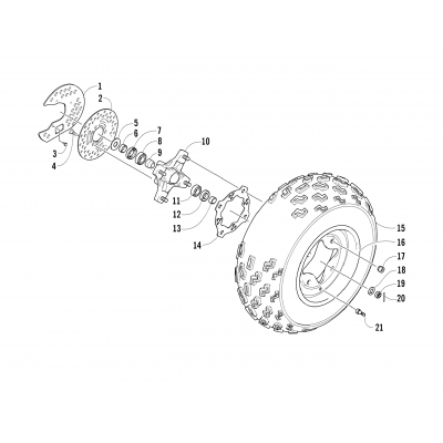 FRONT WHEEL ASSEMBLY