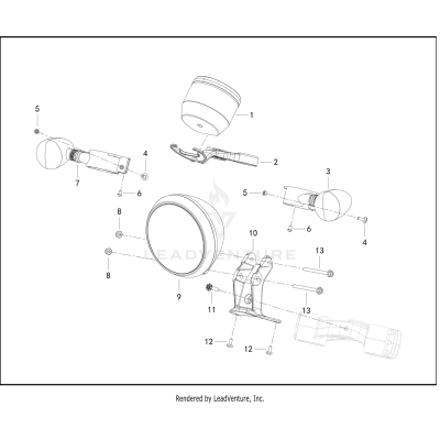 HEADLAMP, INSTRUMENT MODULE, FRONT TURN SIGNALS