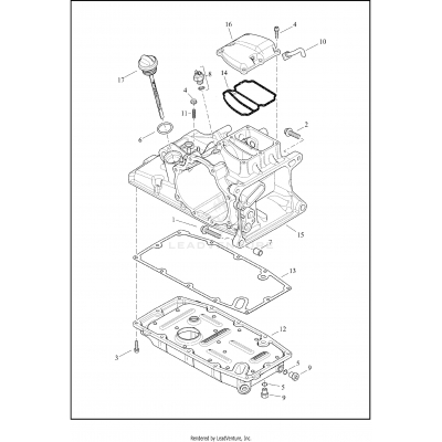 TRANSMISSION HOUSING, COVER AND OIL PAN