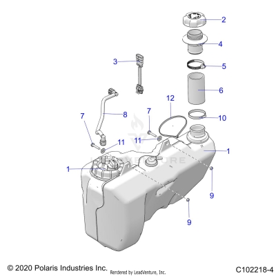 FUEL SYSTEM, FUEL TANK - A23SXE95PG/PK (C102218-4)