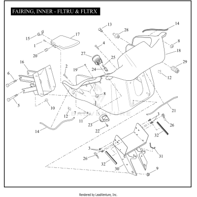 FAIRING, INNER - FLTRU & FLTRX