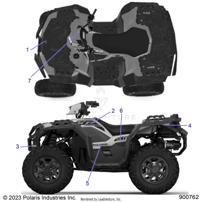 BODY, DECALS, GRAPHIC - A24SLZ95AH (900762-01)